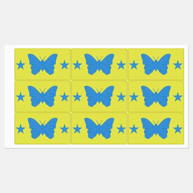 Patriotic labels with flag of Bady Bassit (Sheet)
