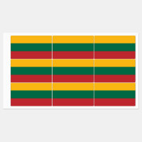 Patriotic labels with flag of Lithuania