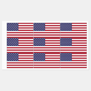 Patriotic labels with flag of USA