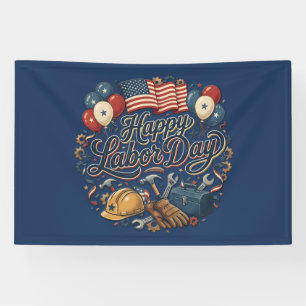 Patriotic Labor Day Banner