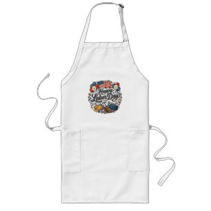 Patriotic Labor Day Long Apron