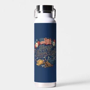 Patriotic Labor Day Water Bottle