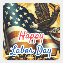 Patriotic Labour Day Greeting