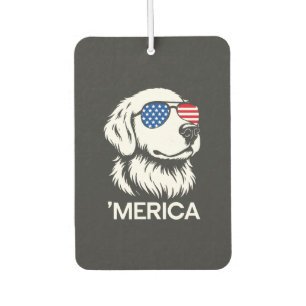 Patriotic Labrador American Flag Fourth of July Air Freshener