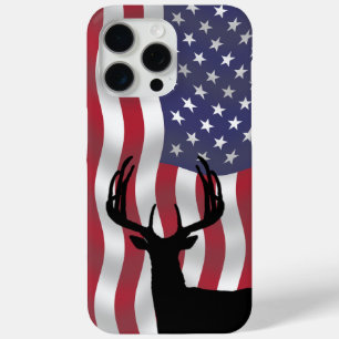 Patriotic Large Antlered Deer iPhone 15 Pro Max Case