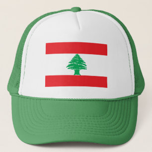 Patriotic Lebanon Flag Trucker Hat