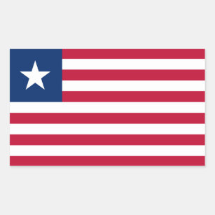 Patriotic Liberia Flag Sticker