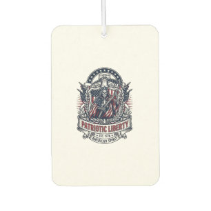 Patriotic Liberty Reaper Dark Patriot Skeleton & R Air Freshener