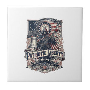 Patriotic Liberty Reaper Dark Patriot Skeleton & R Tile