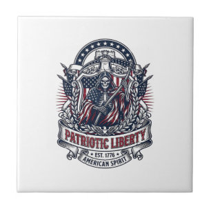 Patriotic Liberty Reaper Dark Patriot Skeleton & R Tile