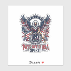 Patriotic Lion Eagle Guardian Animal Hybrid Patrio