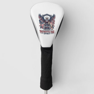 Patriotic Lion Eagle Guardian Animal Hybrid Patrio Golf Head Cover