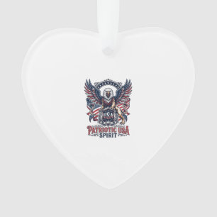 Patriotic Lion Eagle Guardian Animal Hybrid Patrio Ornament