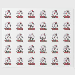Patriotic Llama Merica Vintage Vector Design_1 Wrapping Paper