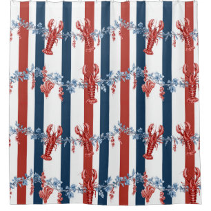Patriotic Lobster Red White Blue Stars (4)