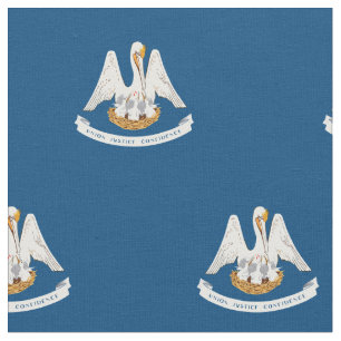 Patriotic Louisiana State Flag Fabric