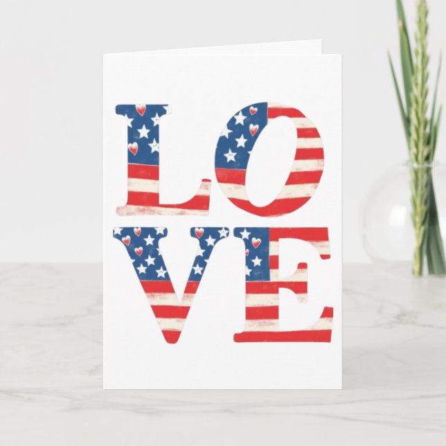patriotic love card (Front)