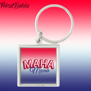 Patriotic MAHA Mama Make America Healthy Again🇺🇸 Keychain