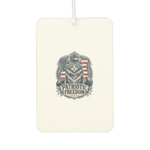Patriotic Maine Coon Cat Air Freshener
