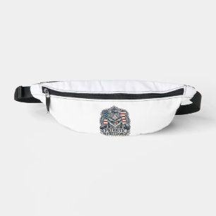 Patriotic Maine Coon Cat Fanny Pack