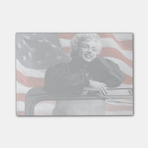 Patriotic Marilyn Post-it Notes