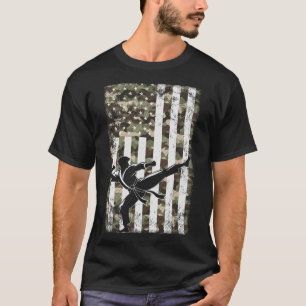 Patriotic Martial Art Camo Usa Flag 4th Of July Do T-Shirt