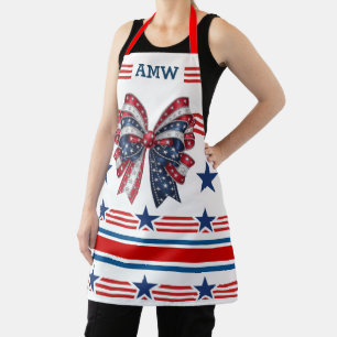 Patriotic Matching  Apron