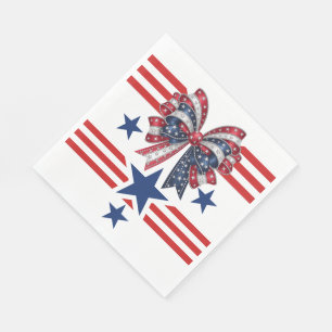 Patriotic Matching Paper Plate Napkin
