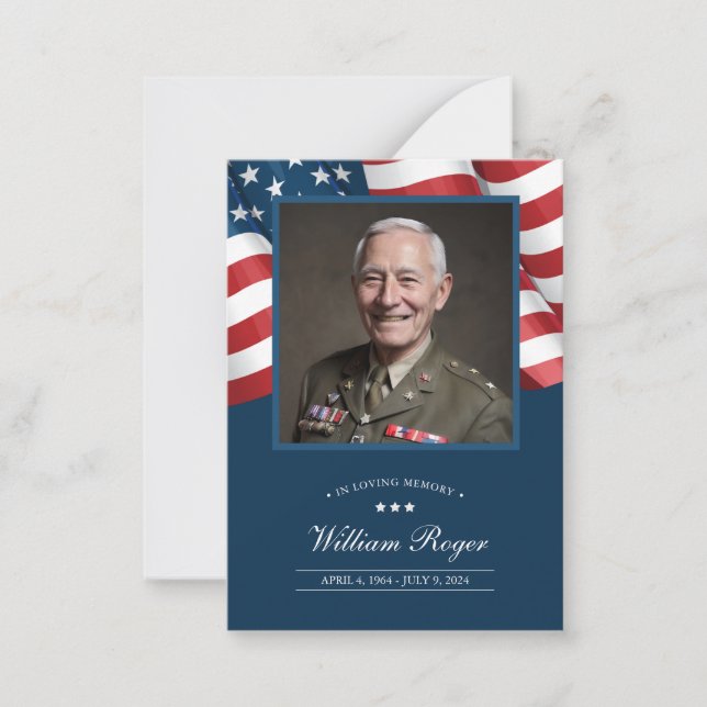 Patriotic Memorial Card (Front)