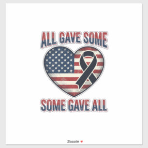 Patriotic Memorial Heart Ribbon Veteran Shirt Desi