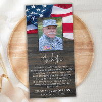 Patriotic Memorial Photo Sympathy Military Funeral