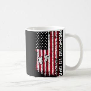 Patriotic Mens Promoted To Opa Est 2025 First Time Coffee Mug