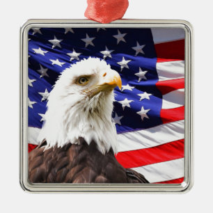 Patriotic Metal Ornament