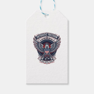 Patriotic Metal Wings Patriot Music Rock Metal Pat Gift Tags