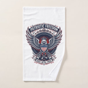 Patriotic Metal Wings Patriot Music Rock Metal Pat Hand Towel