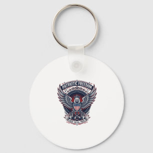 Patriotic Metal Wings Patriot Music Rock Metal Pat Keychain