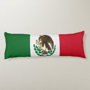 Patriotic Mexico flag Body Pillow