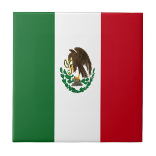 Patriotic Mexico flag Tile