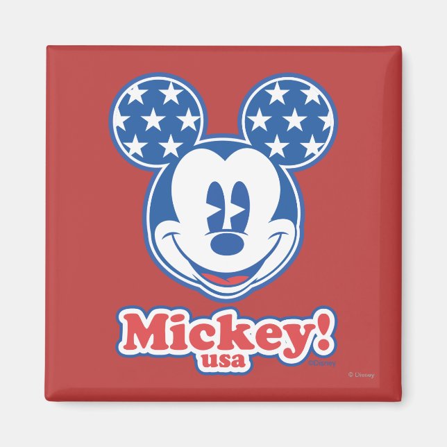 Patriotic Mickey Mouse 4 Magnet (Front)