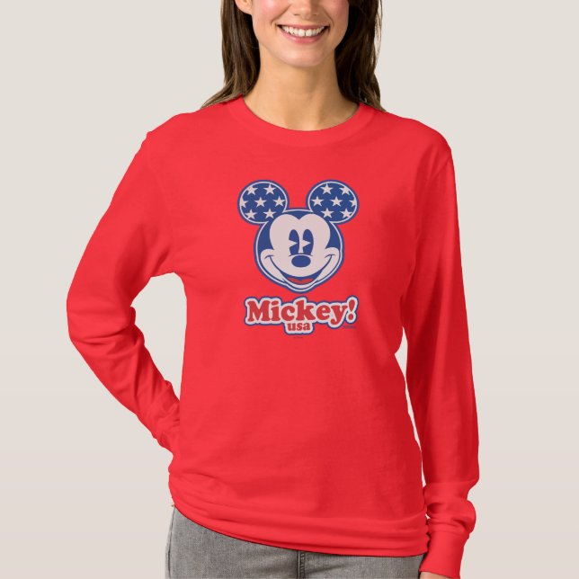 Patriotic Mickey Mouse 4 T-Shirt (Front)