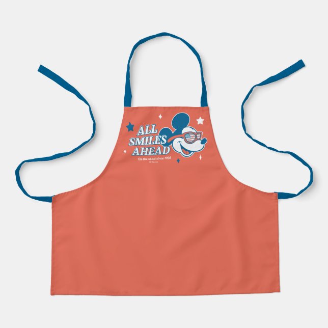 Patriotic Mickey Mouse All Smiles Ahead Apron (Front)