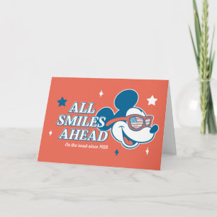 Patriotic Mickey Mouse All Smiles Ahead Card