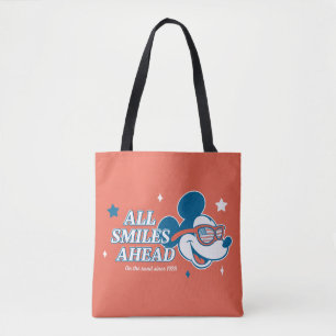 Patriotic Mickey Mouse All Smiles Ahead Tote Bag
