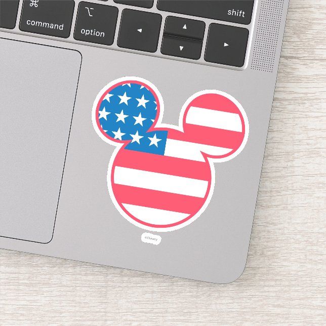 Patriotic Mickey Mouse American Flag Icon (Detail)