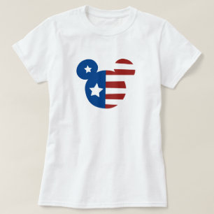 Patriotic Mickey Mouse American Flag T-Shirt