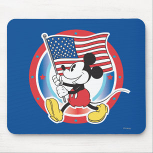 Patriotic Mickey Mouse Flag Design Pad