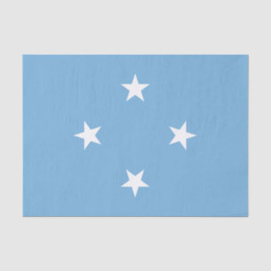 Patriotic Micronesia Flag Tissue Paper
