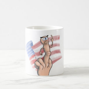 Patriotic Middle Finger Coffee Mug