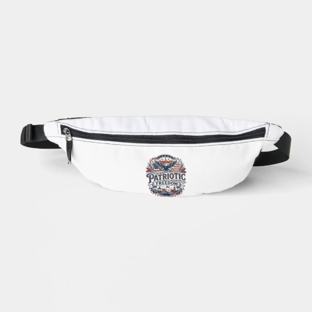 Patriotic Midwest Small Town Pride Vector Graphic  Fanny Pack (Front)