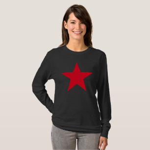 Patriotic Military Army War Red Star Symbol Sign T-Shirt